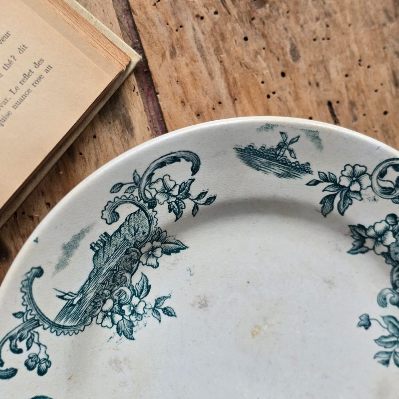 Assiette semi-creuse modèle Marine, Terre de fer – Image 2