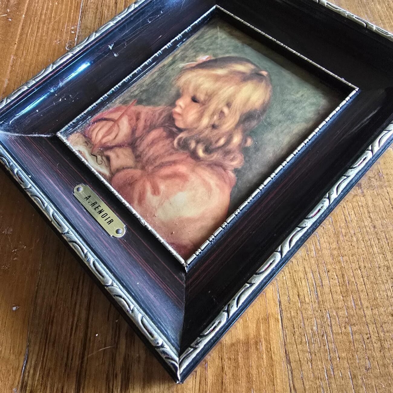 Petit cadre sur tissu matelassé, Renoir – Image 5
