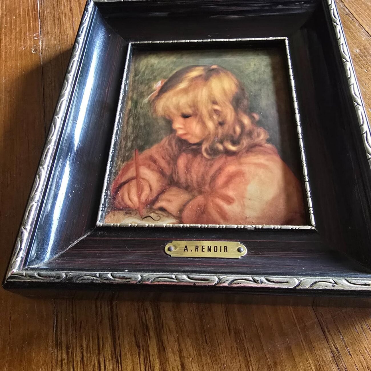 Petit cadre sur tissu matelassé, Renoir – Image 10