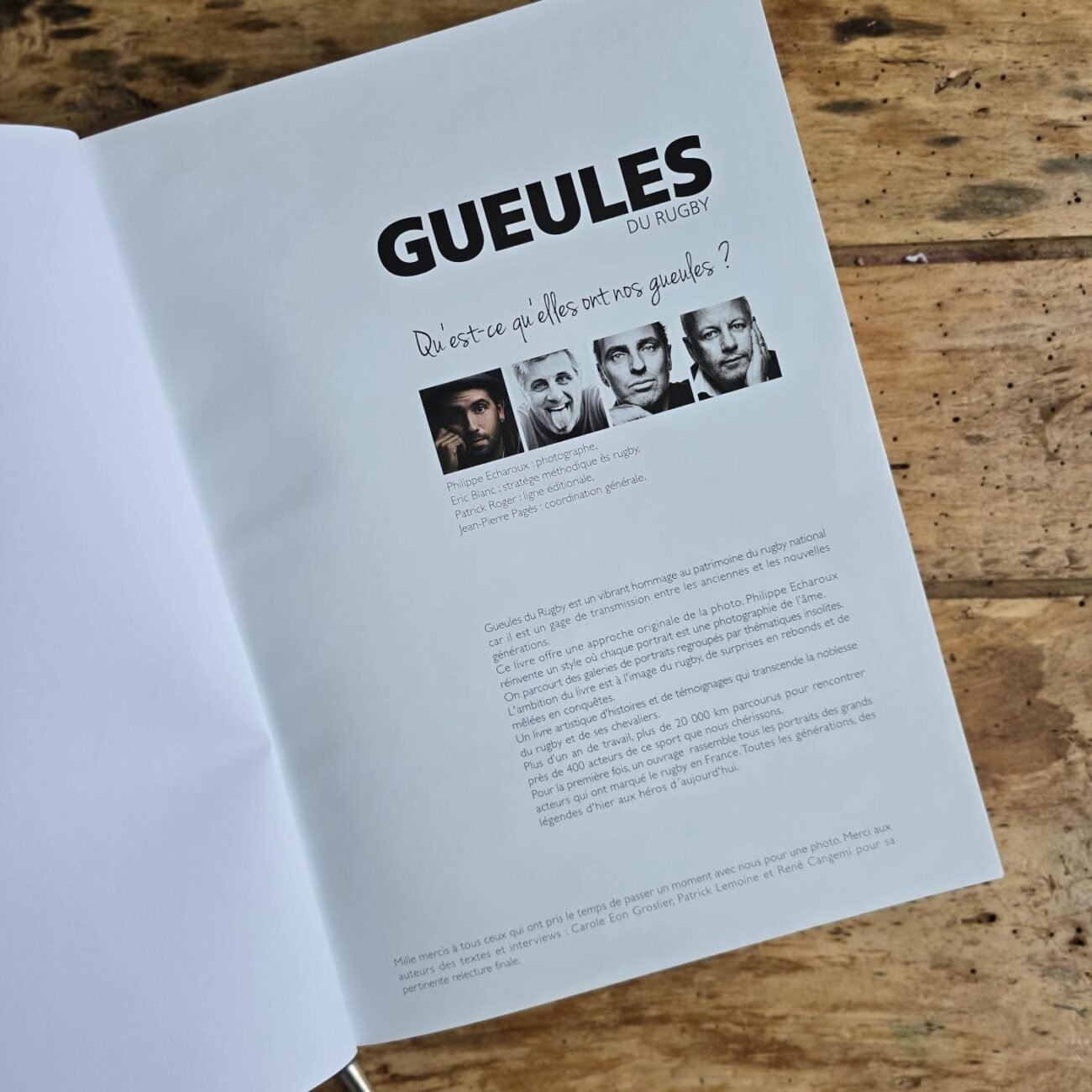 Livre "Gueules du Rugby", 2015 – Image 5