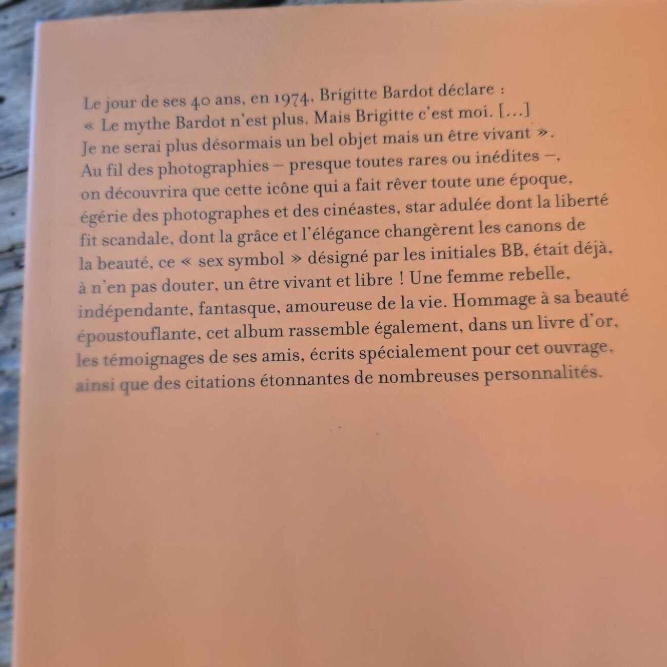 Détail du résumé du livre "Brigitte Bardot"