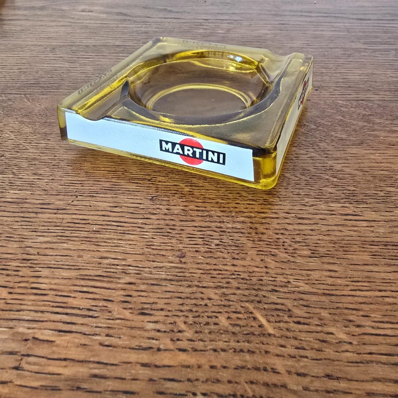 Cendrier carré Martini vintage, style bistrot