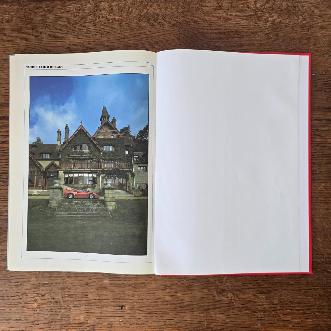 Dernières pages du du livre Ferrari vintage de 1990